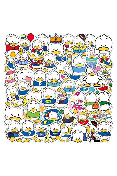 Choice Multicolor 50Pcs Sanrio Pekkle Cartoon Stickers Cute Duck Sticker Lapt...