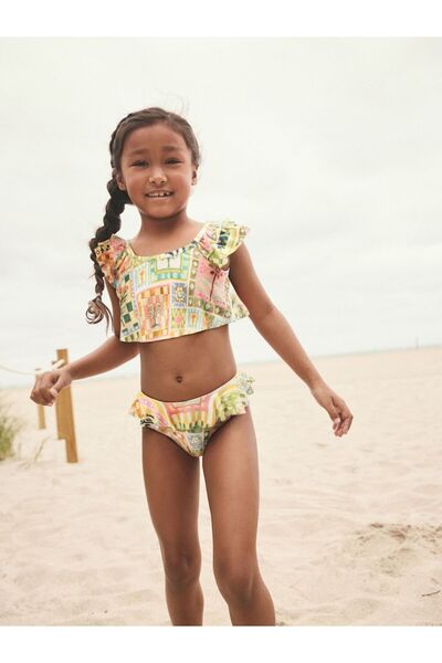Next Baby Πολύχρωμο λουλουδάτο μπικίνι / μαγιό