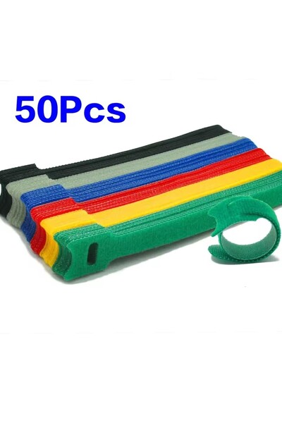 Choice Multi Color 50pcs 50/200 Pcs Releasable Cable Ties Colored Plastics Re...