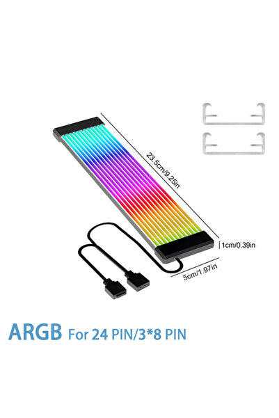 Choice لوحة إضاءة ARGB قابلة للانحناء مع علبة كمبيوتر سوداء X12، مناسبة لبطاق...