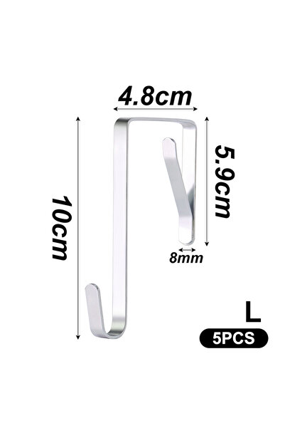 Choice L ♥♥♥S-shaped Metal Hook Behind The Door Kitchen Towels Hats Hanging O...