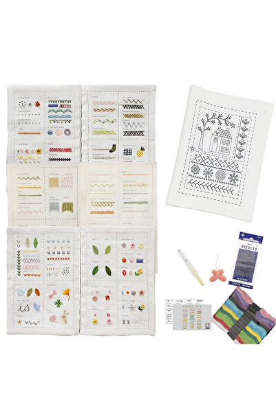 Choice كتاب غرز التطريز بالخيوط للمبتدئين، كتب غرز الخياطة اليدوية، التطريز ا...