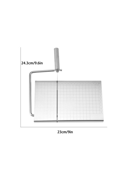 Choice Silver 〔Victoria〕Heavy Duty Stainless Steel Cheese Slicer With Grid Sc...