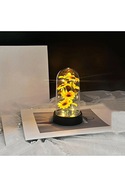 Choice مجموعة زهور عباد الشمس الاصطناعية البلاستيكية الدافئة، هدية مثالية لعي...