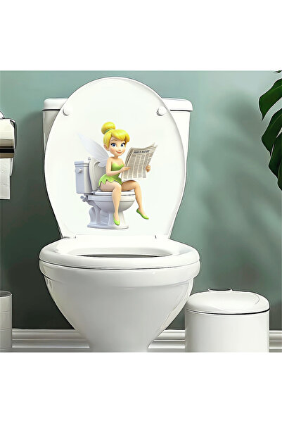 Choice 20Cmx25Cm A 1 Disney Tinkerbell Waterproof Self-Adhesive Toilet Sticke...