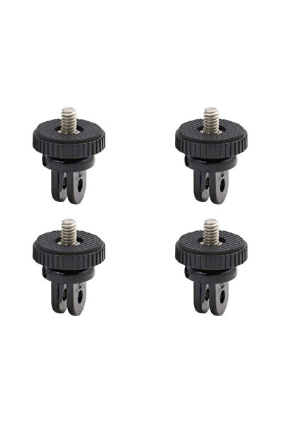 Choice مجموعة من 4 قطع، محول حامل ثلاثي صغير مقاس 1/4 بوصة لكاميرات GoPro Her...