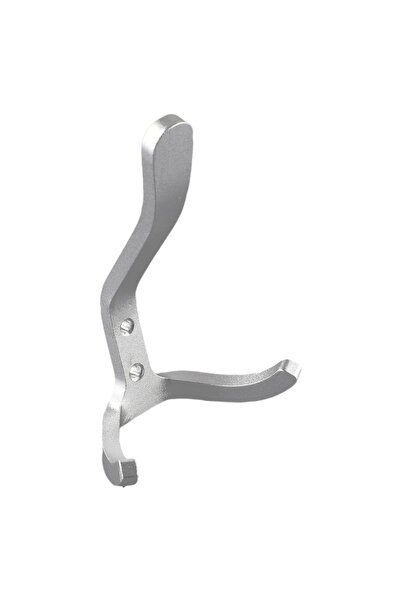 Choice خطاف فضي من الألومنيوم لتعليق الملابس على الحائط أو الباب أو حقيبة الم...