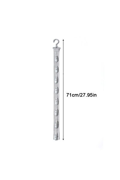 Choice 1 pcs Wardrobe Hat Rack Hanging Rope Hat Storage Clips Hat Organizer D...