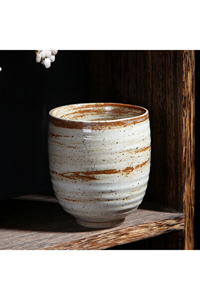 Choice <200ml A Japanese coarse pottery teacup single large pure handmade ret...