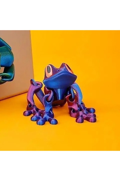 choice2 12cm blue 1pc 3D Printing Simulation Tree Frog Movable Frog Ornaments...