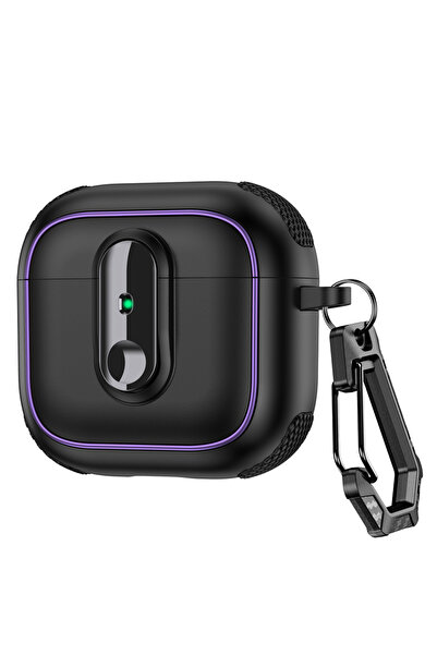 Choice غطاء سماعات أذن أسود اللون مزود بمشبك قفل Armor لسماعات AirPods 4 و 3 ...