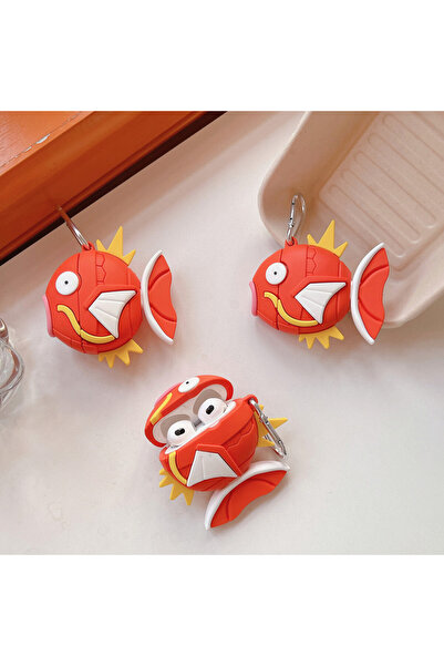 Choice جراب سماعات أذن بتصميم سمكة ذهبية ثلاثي الأبعاد من الأنمي، متوافق مع A...