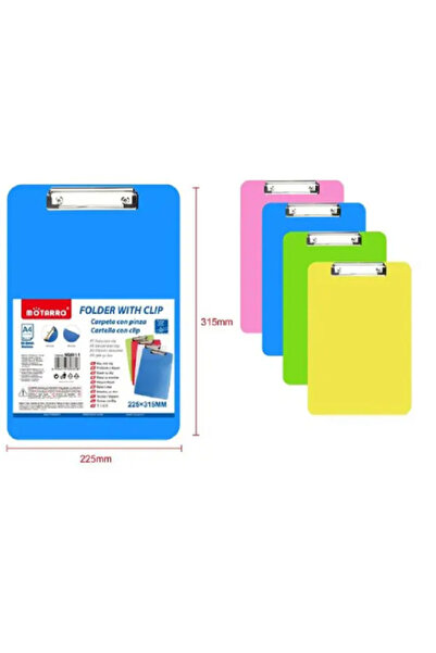 MOTARRO مجلد A4 بمشبك MQ001-1 – مجلد ملفات بلاستيكي متين بمشبك قوي للمستندات
