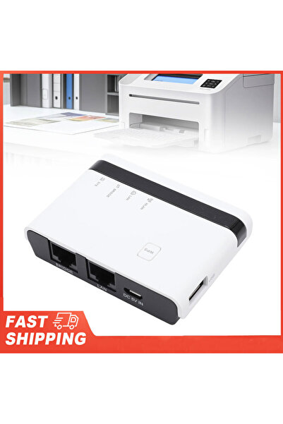 Choice USB Print Server 10/100Mbps LAN Bridge Sharing Wired Wireless Standalo...