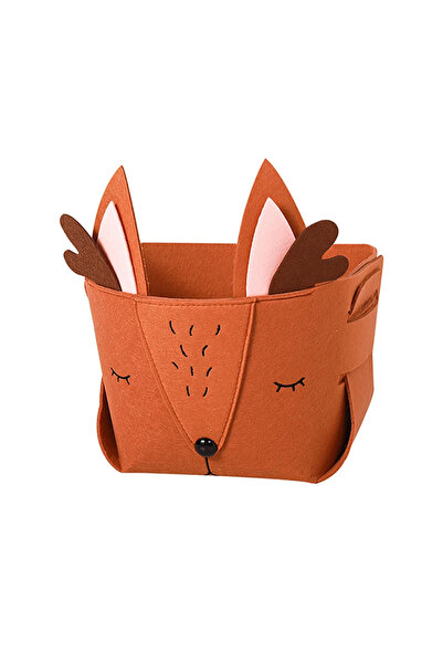 Choice 4 Cute Cartoon Animal DIY Storage Box Felt Fabric Foldable Storage Bas...
