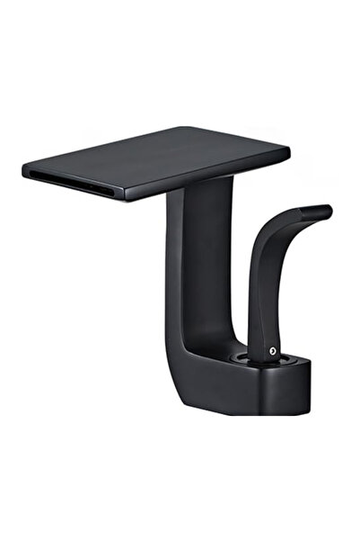 Adsinio Bathroom sink faucet, Adsinio, Copper body, Waterfall outlet, Matte b...