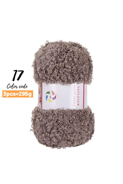 Choice 17 خيطًا من الفرو الصناعي بلون رمادي جملي، وزن 295 غرامًا، مناسب للحيا...