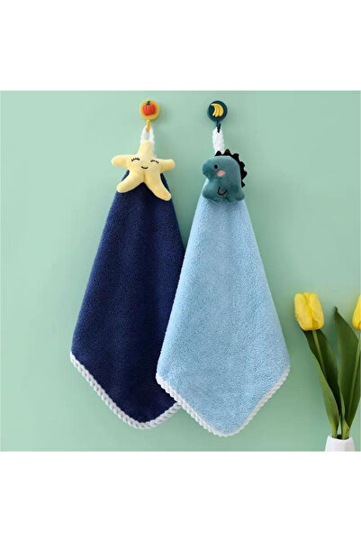 Choice Stars and Dinosaurs 2PCS Cute Hand Towels for Kids Baby Microfiber Fin...
