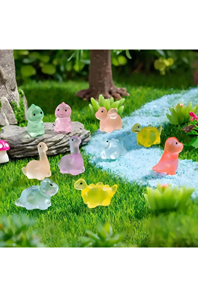 Choice 20 قطعة من مجسمات الديناصورات المضيئة في الظلام بألوان عشوائية، 10/20 ...