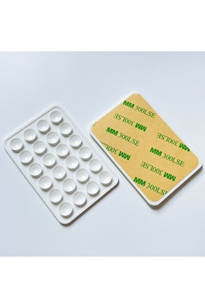 Choice White Silicone World Square Silicone Mobile Phone Fixing Suction Cup C...