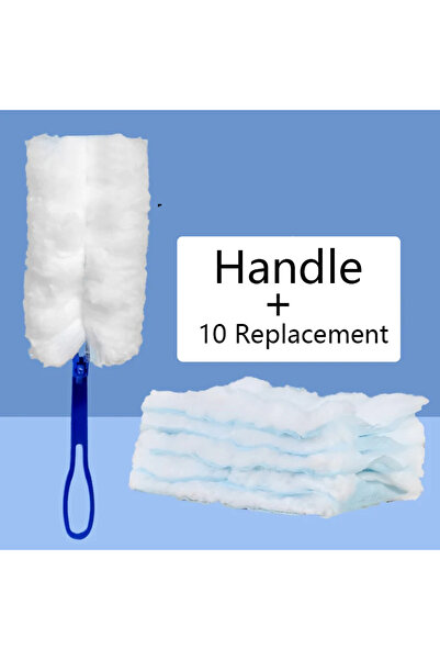 Choice1 مقبض بديل - 10 قطع رؤوس بديلة لمنفضة غبار قصيرة للاستخدام مرة واحدة -...