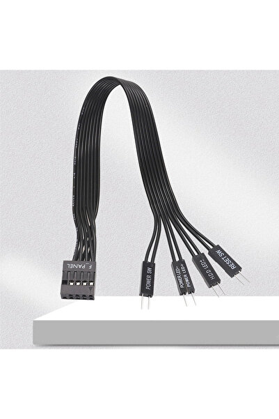 Choice Black RGEEK 20cm F_PANEL 2.54mm F Panel Female To 2Pin Power Reset SW ...