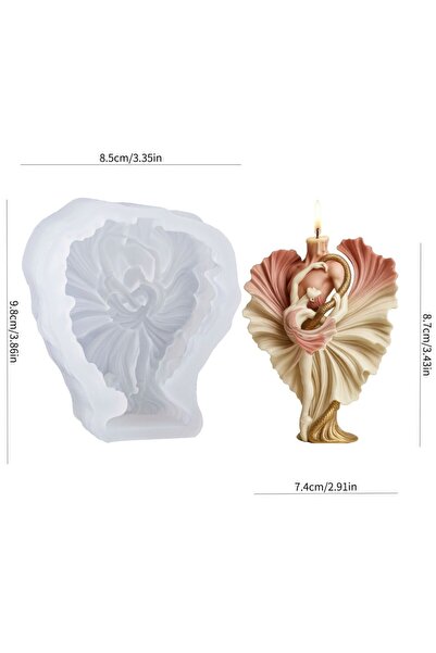 Choice قالب شمعة على شكل زوجين من الراقصين الفنيين، بتصميم ثعبان، وشكل بشري، ...