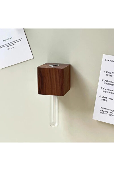 Choice BXT-HHT-1PCS 1pcs Wooden Magnetic Test Tube Vase Refrigerator Magnet D...