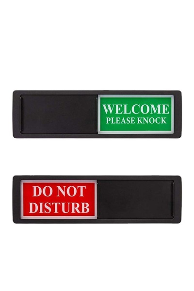 Choice black 1 pcs Privacy Signs - Do Not Disturb/Welcome Signs for Home Offi...