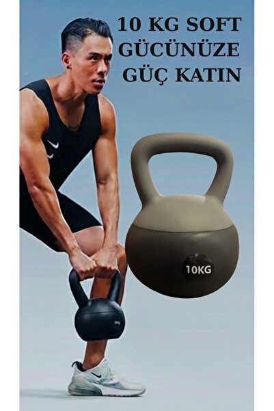 CKSPOR LUXURY Antreman İçin Soft Kettlebell 10 KG Soft Kettlebell Siyah Renk ...