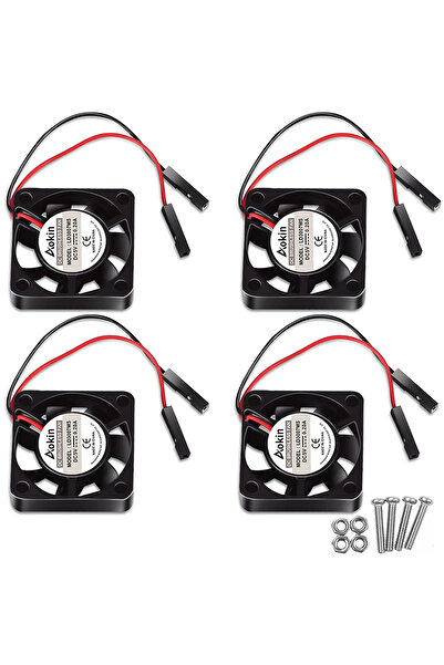 Choice 4pcs 4Pcs 3007 Fan for Raspberry Pi 5 Cooler Pi Brushless Cooling Case...