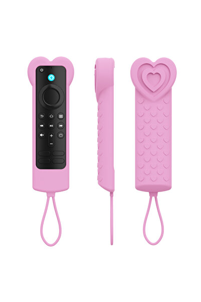 Choice for Fire TV Stick Pink 1pc Cute Love Shape Silicone Remote Control Cov...