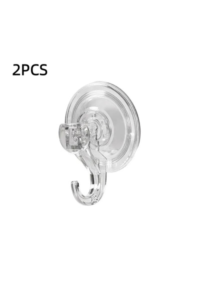 Choice 2pcs Transparent Suction cup hook, transparent and reusable heavy-duty...