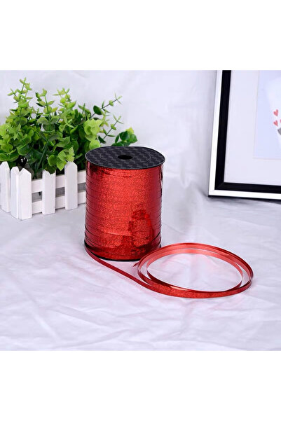 Choice بالونات فويل حمراء ليزرية بطول 250 ياردة، شريط ليزر، خيوط بالونات ذهبي...