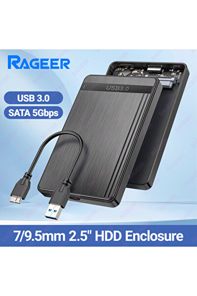 Choice علبة قرص صلب محمولة RAGEER 2.5 بوصة USB 3.0 إلى SATA III، غلاف قرص صلب...