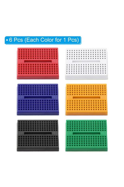 Choice 6pcs 6pcs Solderless Breadboard Small Breadboard 170 Tie Points Protot...
