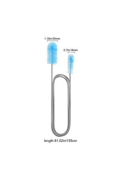 Choice فرشاة تنظيف أنابيب حوض السمك السوداء، فرشاة زنبركية بطول 155 سم، فرشاة...