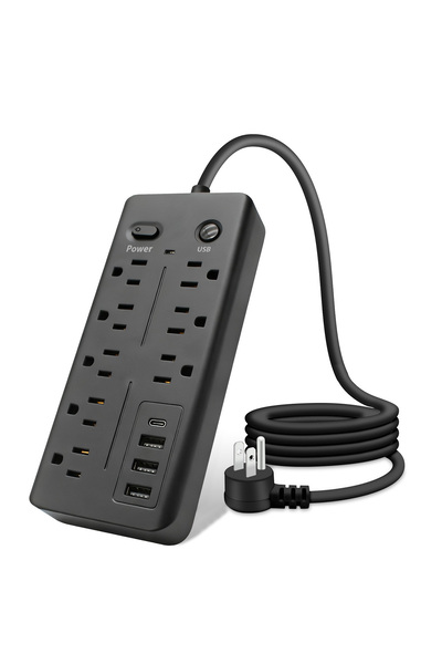 Choice US Plug black US Outlet 12 in 1 Power Multi Tap Universal Power Strip ...