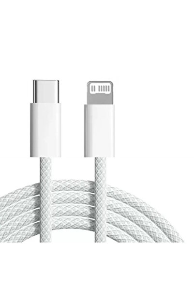 Choice كابل شحن سريع USB-C بطول 2 متر، مصنوع من النايلون الرمادي المضفر، بطول...