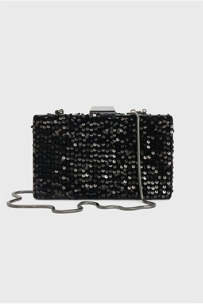 adL Pullu Kumaş Kaplı Kutu Çanta