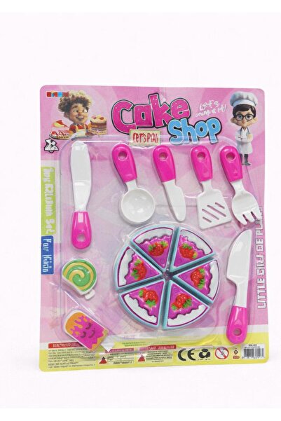 NASYONEL TOYS Oyuncak Pasta & Kek Seti – Dilimli Pasta, Servis Aletleri – Kız...