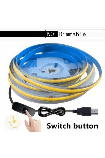 Choice 3m 5V-USB-8MM Natural White Switch 1-5M 320LEDs/M USB LED Strip Light ...