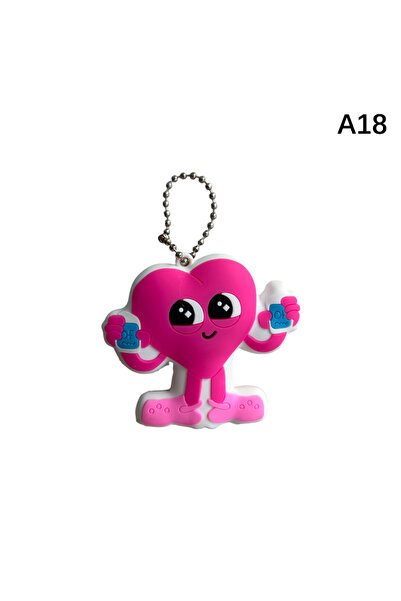 Choice A18 قطعة واحدة فتاحة زجاجات أمبولات PVC سلسلة مفاتيح مفاتيح على شكل مح...