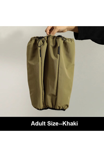 Choice أكمام واقية من الزيت والماء للبالغين، لون كاكي - زوج واحد، مزودة بشريط...