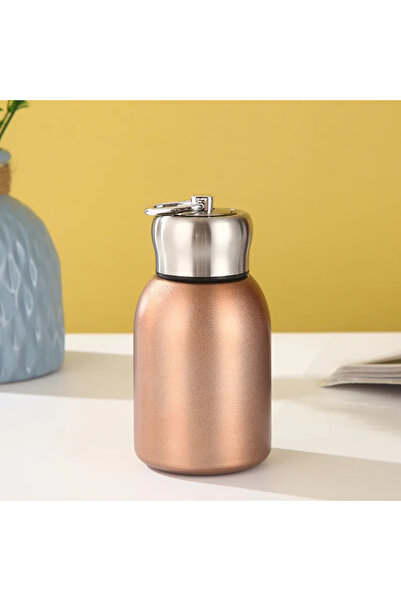 Choice كوب سفر معزول من الفولاذ المقاوم للصدأ سعة 300 مل، ذهبي، قطعة واحدة، ي...