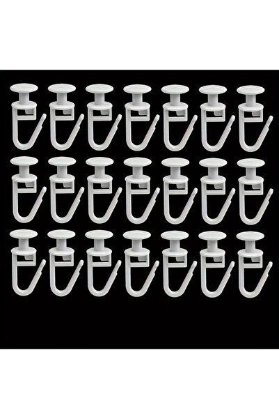 Choice 50 قطعة من بكرات مسار الستائر مع خطافات قابلة للقفل، علاقات ستائر سهلة...