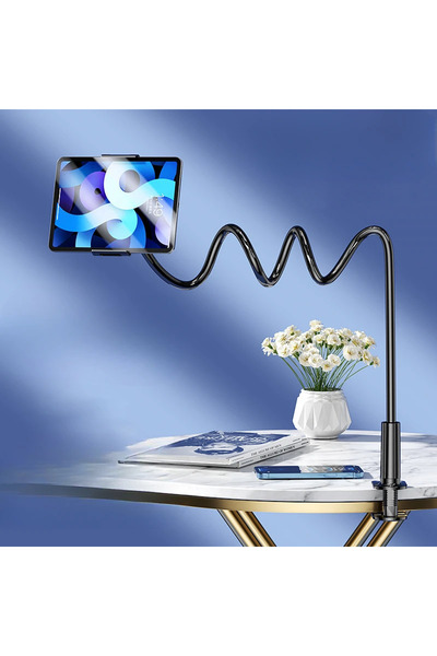 Choice1 black Tablet Bracket for Bed iPad Stand 360° Rotating Bed Tablet Moun...