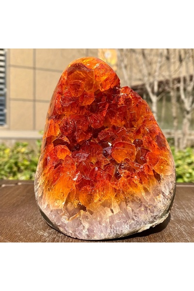 Choice 100-200 غرام، مجموعة واحدة مذهلة من بلورات الكوارتز البرتقالي - فكرة ه...