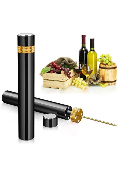 Choice فتاحة زجاجات نبيذ أحمر ذهبي تعمل بمضخة ضغط الهواء، فتاحة زجاجات نبيذ ا...