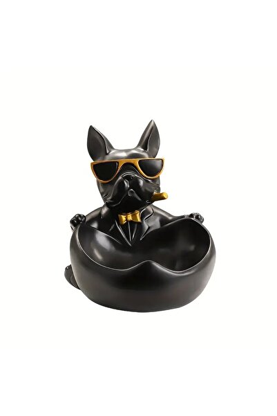 Choice Tj001-384 Creative Sunglasses Cool Dog Statue Bulldog Statue Storage B...